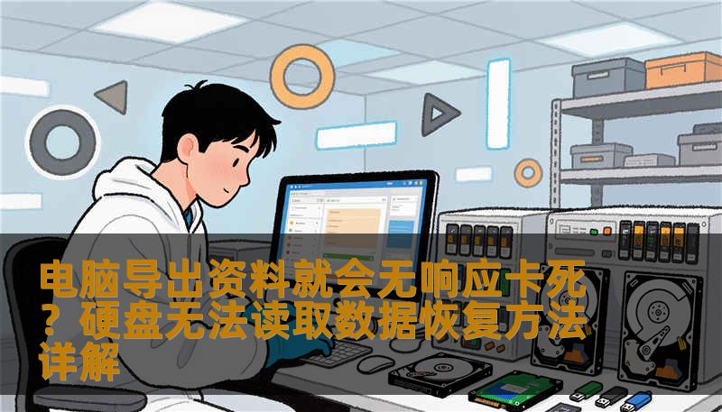 电脑导出资料就会无响应卡死？硬盘无法读取数据恢复方法详解