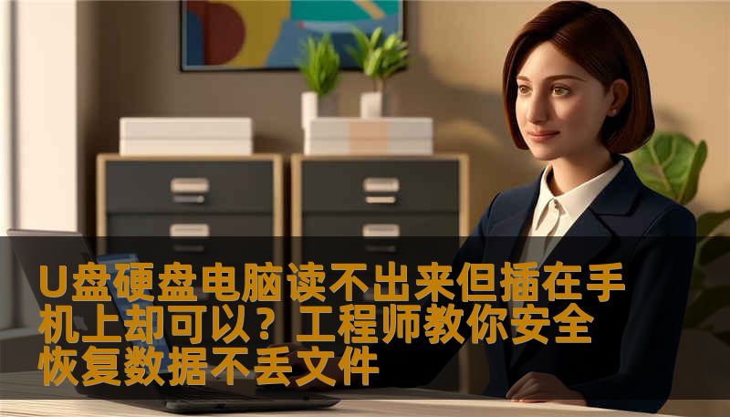U盘硬盘电脑读不出来但插在手机上却可以？工程师教你安全恢复数据不丢文件