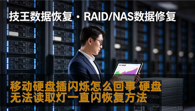移动硬盘插闪烁怎么回事 硬盘无法读取灯一直闪恢复方法