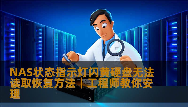 NAS状态指示灯闪黄硬盘无法读取恢复方法｜工程师教你安理