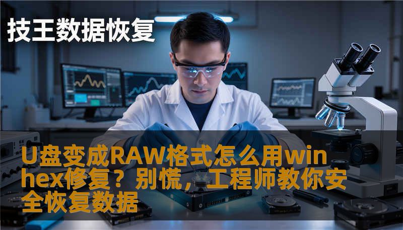 U盘变成RAW格式怎么用winhex修复？别慌，工程师教你安全恢复数据