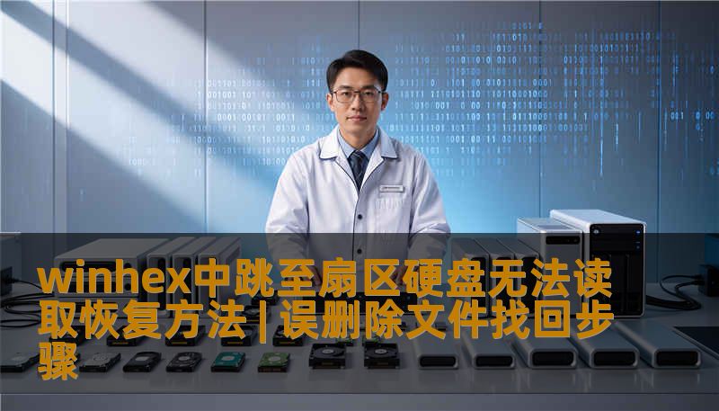 winhex中跳至扇区硬盘无法读取恢复方法 | 误删除文件找回步骤