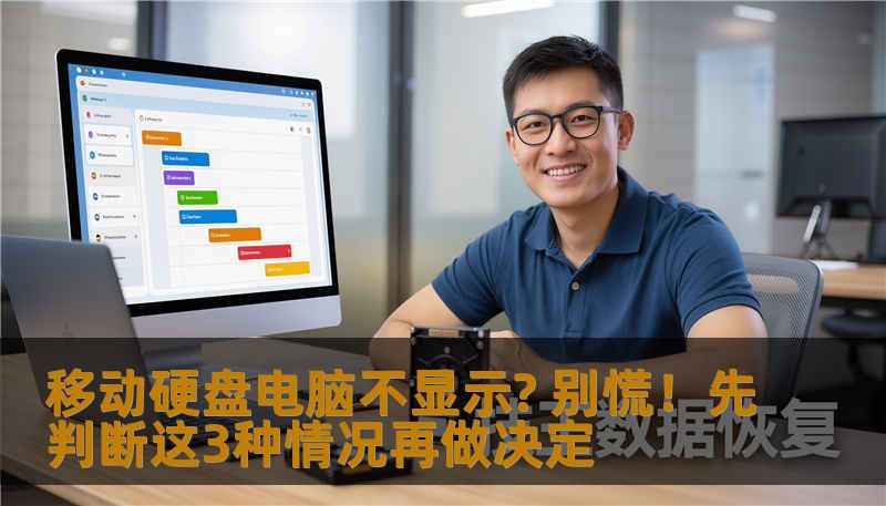 移动硬盘电脑不显示? 别慌！先判断这3种情况再做决定