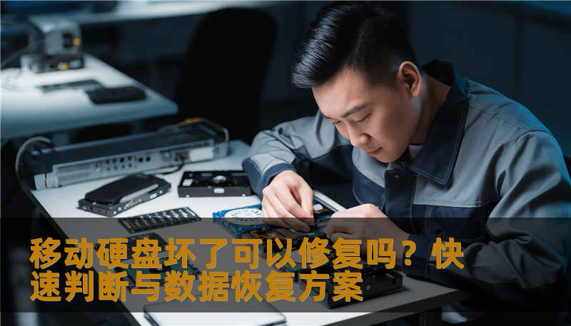 移动硬盘坏了可以修复吗？快速判断与数据恢复方案