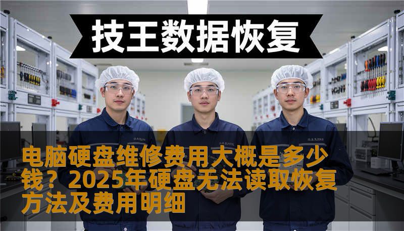 电脑硬盘维修费用大概是多少钱？2025年硬盘无法读取恢复方法及费用明细