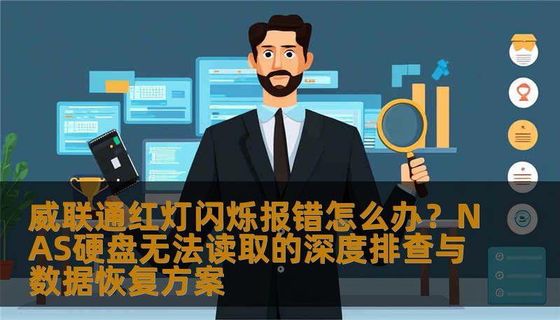 威联通红灯闪烁报错怎么办？NAS硬盘无法读取的深度排查与数据恢复方案
