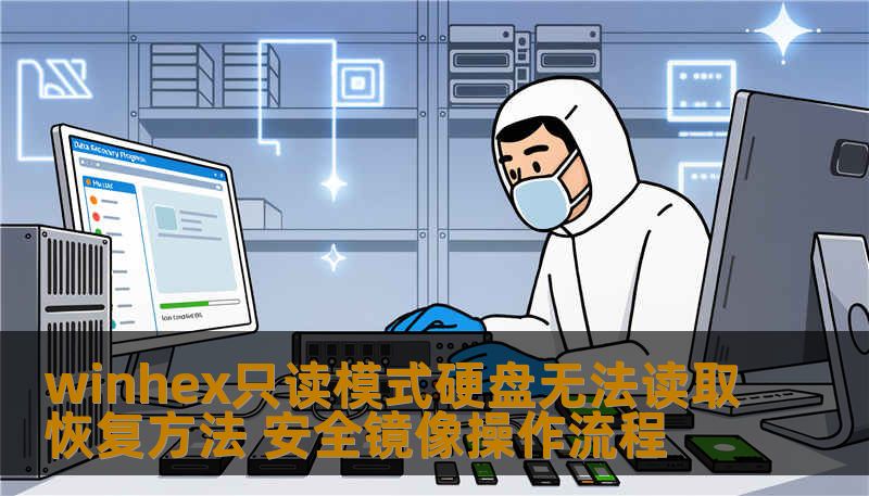winhex只读模式硬盘无法读取恢复方法 安全镜像操作流程