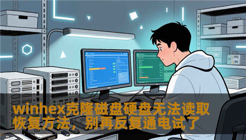 winhex克隆磁盘硬盘无法读取恢复方法，别再反复通电试了