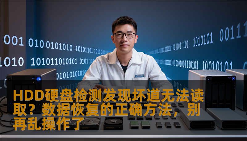 HDD硬盘检测发现坏道无法读取？数据恢复的正确方法，别再乱操作了