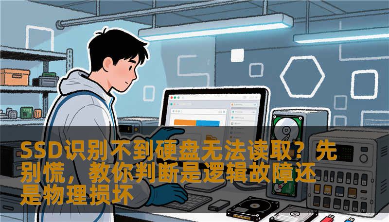 SSD识别不到硬盘无法读取？先别慌，教你判断是逻辑故障还是物理损坏