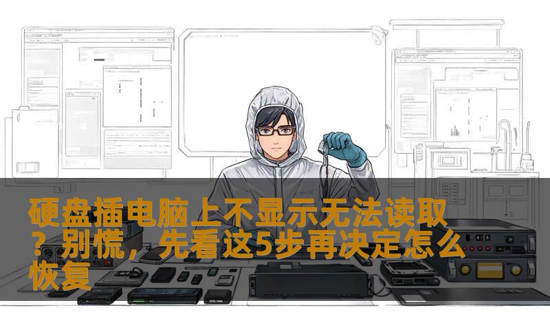 硬盘插电脑上不显示无法读取？别慌，先看这5步再决定怎么恢复