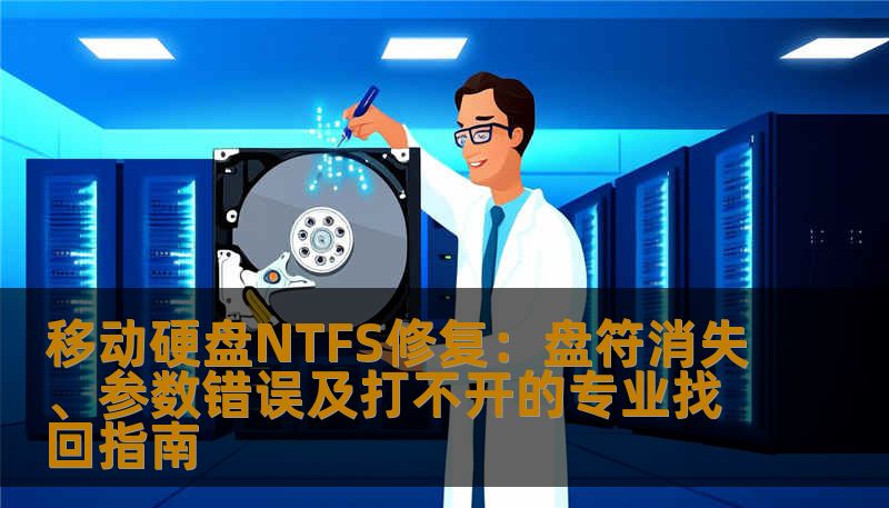移动硬盘NTFS修复：盘符消失、参数错误及打不开的专业找回指南