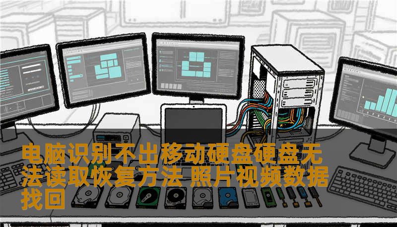 电脑识别不出移动硬盘硬盘无法读取恢复方法 照片视频数据找回