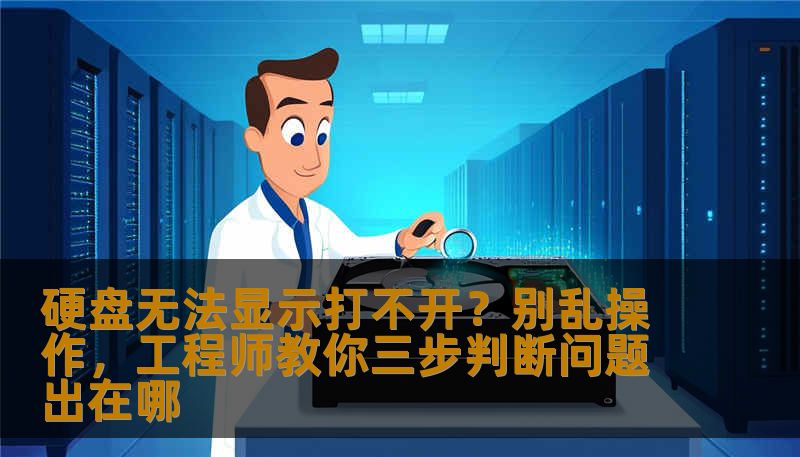 硬盘无法显示打不开？别乱操作，工程师教你三步判断问题出在哪