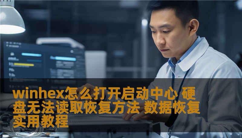 winhex怎么打开启动中心 硬盘无法读取恢复方法 数据恢复实用教程