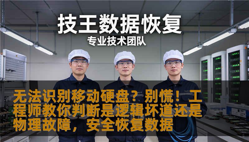 无法识别移动硬盘？别慌！工程师教你判断是逻辑坏道还是物理故障，安全恢复数据