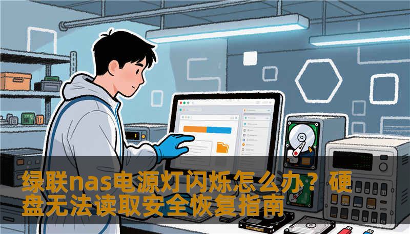 绿联nas电源灯闪烁怎么办？硬盘无法读取安全恢复指南