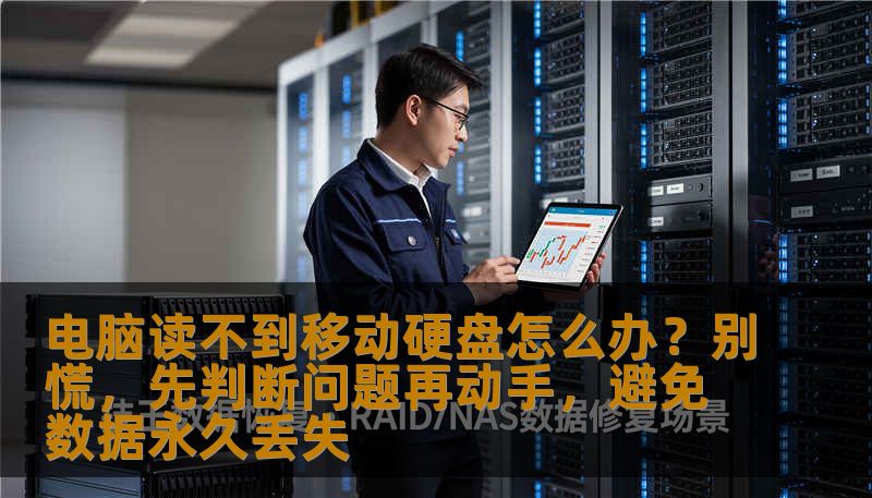 电脑读不到移动硬盘怎么办？别慌，先判断问题再动手，避免数据永久丢失