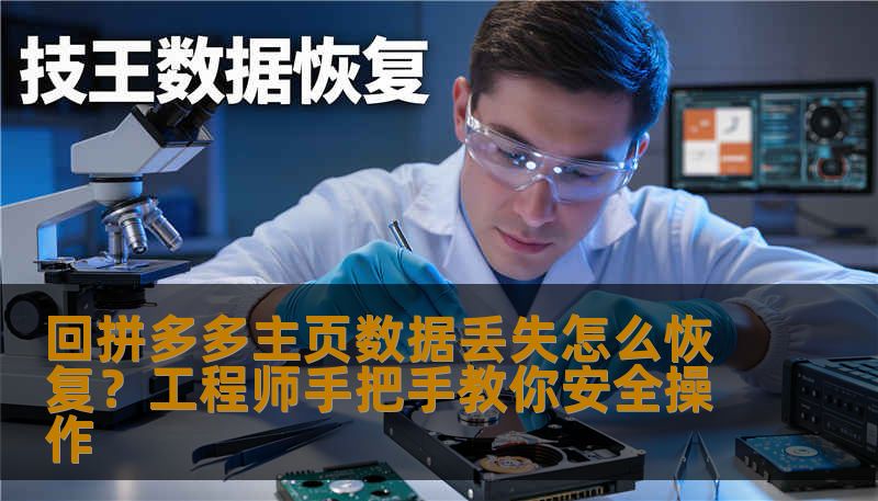 回拼多多主页数据丢失怎么恢复？工程师手把手教你安全操作