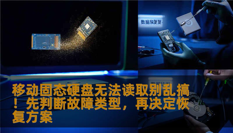 移动固态硬盘无法读取别乱搞！先判断故障类型，再决定恢复方案
