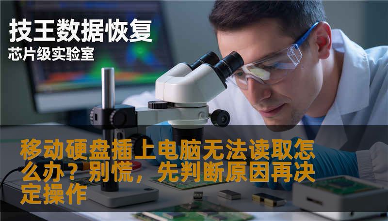 移动硬盘插上电脑无法读取怎么办？别慌，先判断原因再决定操作