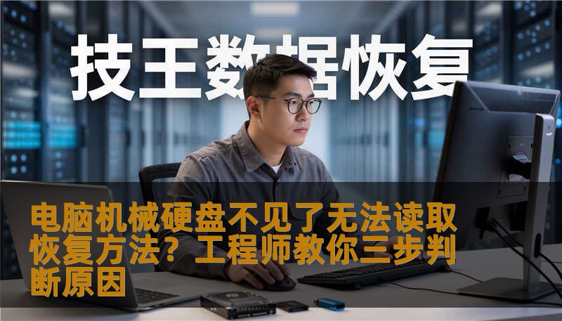 电脑机械硬盘不见了无法读取恢复方法？工程师教你三步判断原因