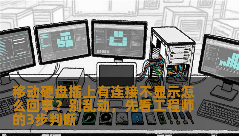 移动硬盘插上有连接不显示怎么回事？别乱动，先看工程师的3步判断