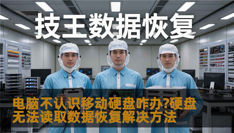 电脑不认识移动硬盘咋办?硬盘无法读取数据恢复解决方法