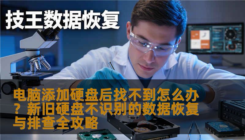 电脑添加硬盘后找不到怎么办？新旧硬盘不识别的数据恢复与排查全攻略