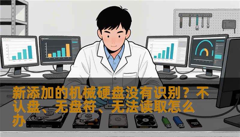 新添加的机械硬盘没有识别？不认盘、无盘符、无法读取怎么办