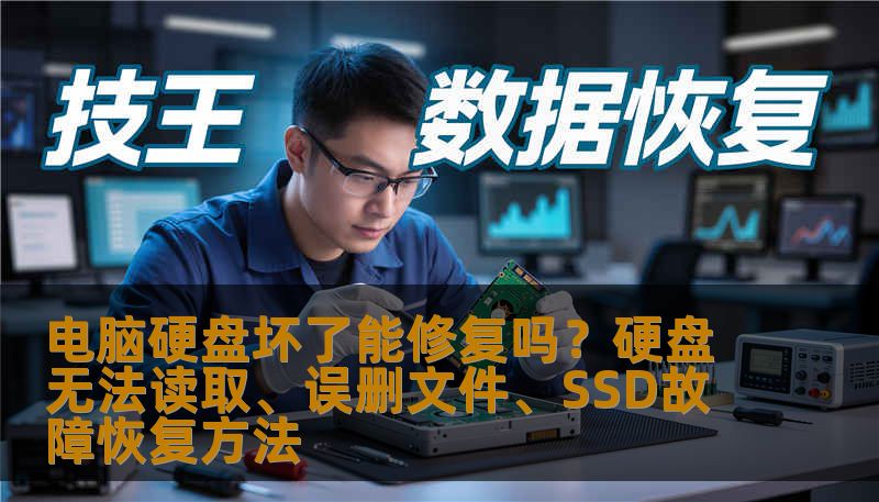 电脑硬盘坏了能修复吗？硬盘无法读取、误删文件、SSD故障恢复方法