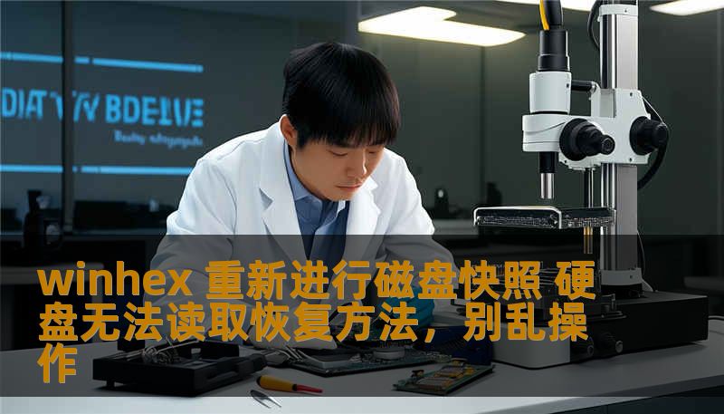 winhex 重新进行磁盘快照 硬盘无法读取恢复方法，别乱操作