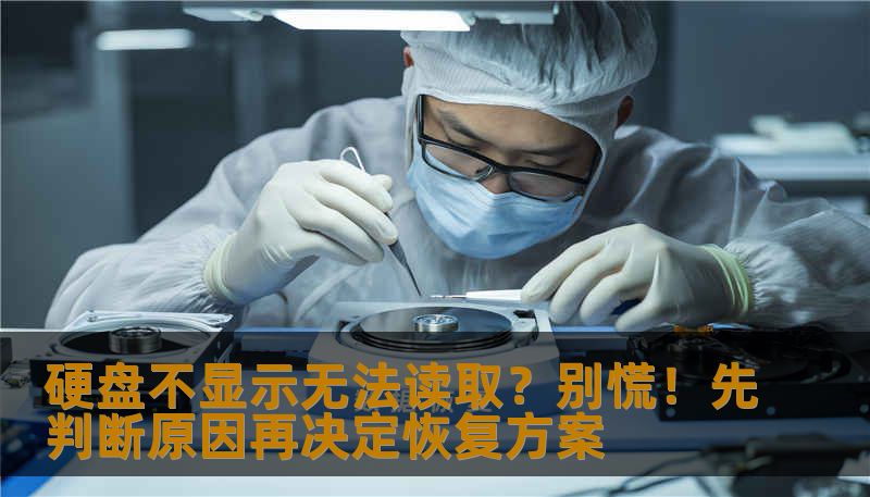 硬盘不显示无法读取？别慌！先判断原因再决定恢复方案