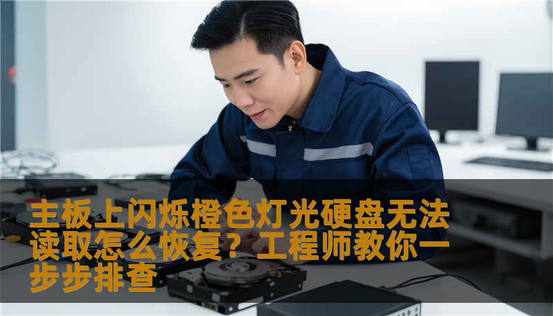 主板上闪烁橙色灯光硬盘无法读取怎么恢复？工程师教你一步步排查