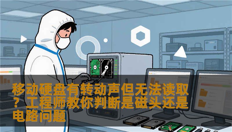 移动硬盘有转动声但无法读取？工程师教你判断是磁头还是电路问题
