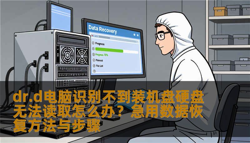 dr.d电脑识别不到装机盘硬盘无法读取怎么办？急用数据恢复方法与步骤