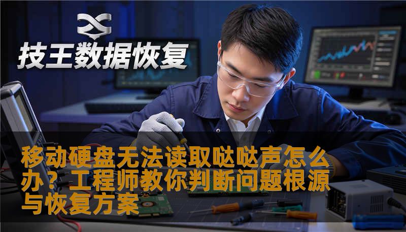 移动硬盘无法读取 哒哒声？工程师详解逻辑故障与硬件故障判断方法，提供移动硬盘无法读取 哒哒声恢复方法，包括误删除文件恢复步骤、SSD数据恢复流程、企业服务器硬盘恢复方案及照片恢复教程，专业安全可联系技王数据恢复。