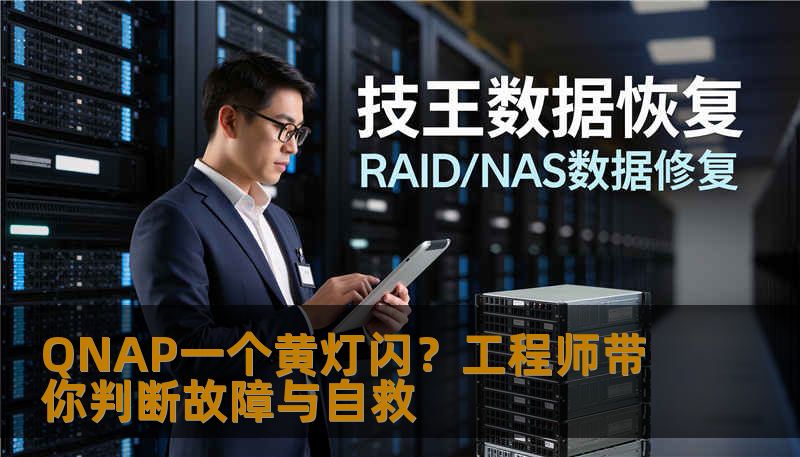 QNAP一个黄灯闪？工程师带你判断故障与自救