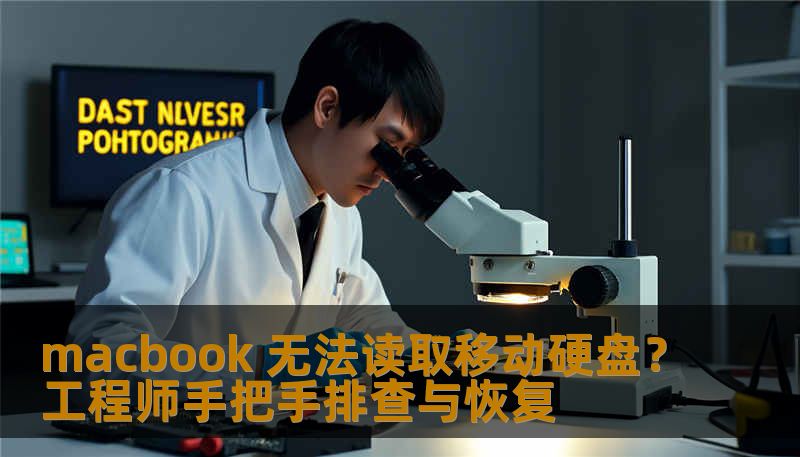 macbook 无法读取移动硬盘？资深数据恢复工程师分享原因排查、操作步骤与真实案例，解决 Mac 不识别外置硬盘问题。