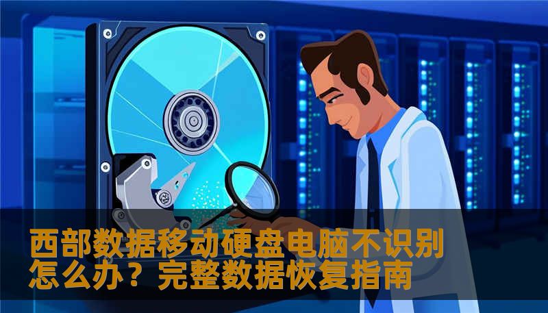 西部数据移动硬盘电脑不识别怎么办？完整数据恢复指南