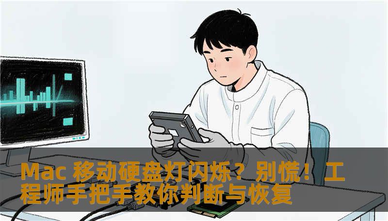 Mac用户遇到移动硬盘灯闪烁、无法读取怎么办？资深数据恢复工程师详解故障原因、自救步骤与专业恢复方案，结合真实案例教你避免数据丢失。