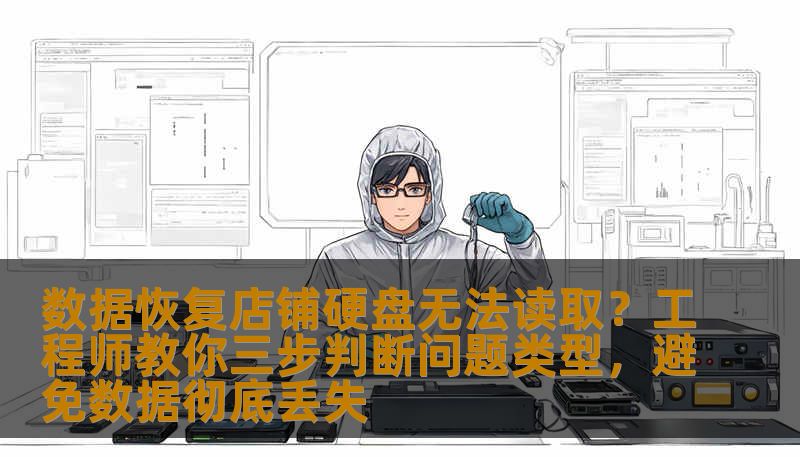 数据恢复店铺硬盘无法读取怎么办？技王数据恢复工程师分享三步判断法：逻辑故障还是硬件损坏？附SSD数据恢复流程、误删除文件恢复步骤、企业服务器硬盘恢复方案。真实案例告诉你，数据恢复不是修设备，镜像复制先行。全国9城直营，快速专业安全。