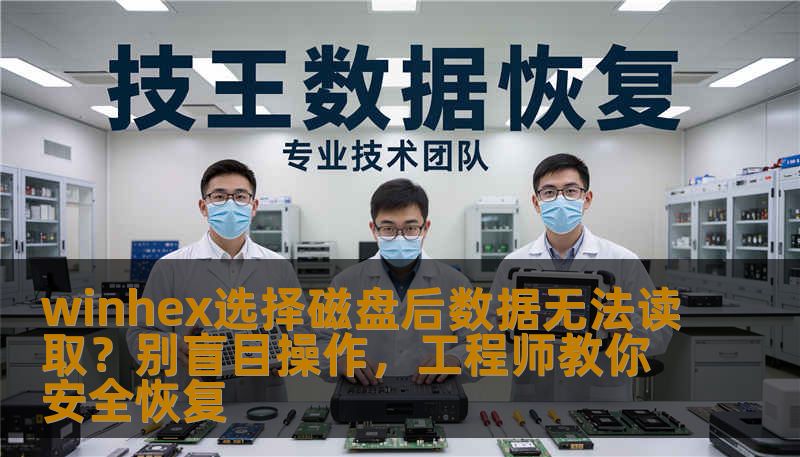 winhex选择磁盘后硬盘无法读取？本文从工程师视角出发，详细分析逻辑故障与硬件故障的区别，讲解误删除、格式化、SSD无法识别等场景下的安全恢复方法，避免二次损伤。技王数据恢复提供专业支持，全国9城直营，快速安全。