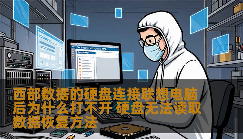 西部数据的硬盘连接联想电脑后为什么打不开 硬盘无法读取数据恢复方法