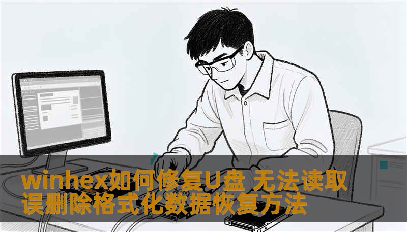 winhex如何修复U盘 无法读取误删除格式化数据恢复方法
