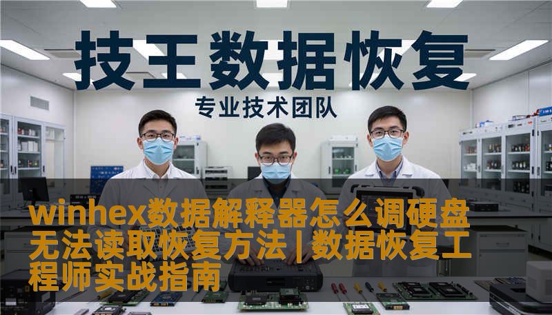 winhex数据解释器怎么调？数据恢复工程师手把手教你判断硬盘无法读取、SSD故障、误删除文件等场景的恢复流程，避免二次损坏。技王数据恢复9城直营，专业安全。