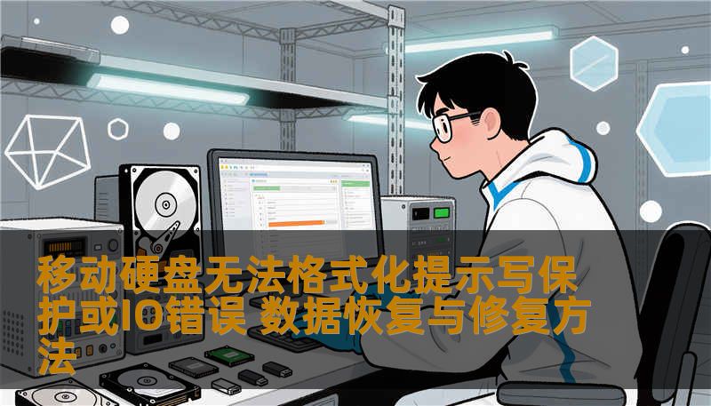 移动硬盘无法格式化怎么办？工程师详解逻辑坏道、物理坏道、写保护、IO错误等原因，提供安全恢复数据的方法与步骤，避免二次损坏。技王数据恢复全国9城直营，快速专业安全。