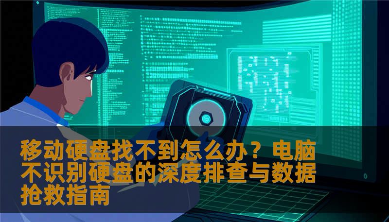 移动硬盘找不到怎么办？电脑不识别硬盘的深度排查与数据抢救指南