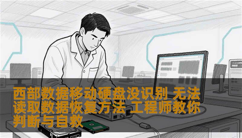 西部数据移动硬盘没识别 无法读取数据恢复方法 工程师教你判断与自救