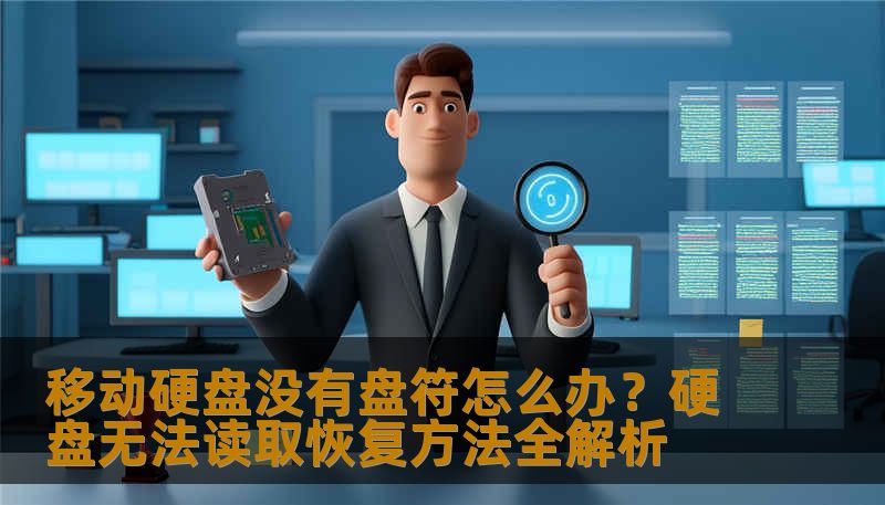 移动硬盘没有盘符怎么办？硬盘无法读取恢复方法全解析